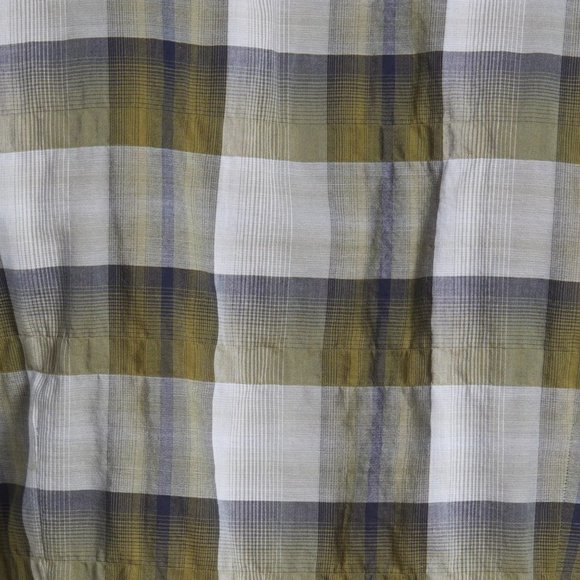 John Varvatos Final Sale NWT Men's Ross Large Check Button LS Shirt Bottle Green - Picture 4 of 6